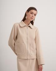 çoban dikişli etekli takım bej 3