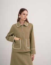 çoban dikişli etekli takım soft yeşil 2