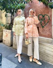 balon kol tunik yeşil 2