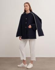pelerinli kaşe ceket lacivert 3