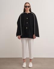 pelerinli kaşe ceket siyah 2