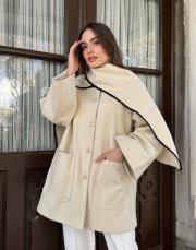 pelerinli kaşe ceket bej 2