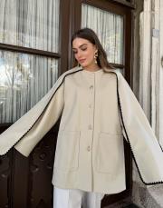 pelerinli kaşe ceket bej 3