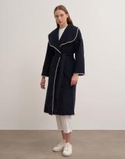 uzun çoban dikişli kaşe kaban lacivert 3