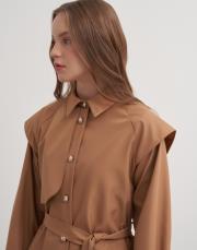 gömlek trenç camel 2