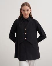 yelekli gömlek siyah