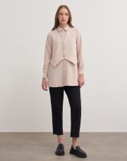 yelekli gömlek bej 2