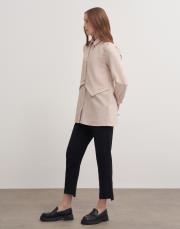 yelekli gömlek bej 3