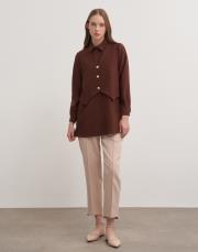 yelekli gömlek kahverengi 2