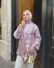 jakar kumaş ceket pembe 2