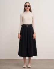 kemerli etek siyah