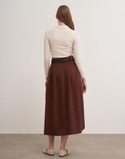 kemerli etek kahverengi 3
