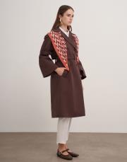 kol kemerli trençkot acı kahve 5