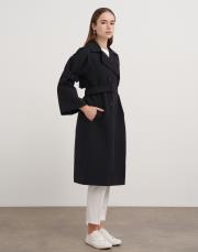 kol kemerli trençkot siyah 3