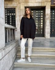 oversize gömlek siyah 3