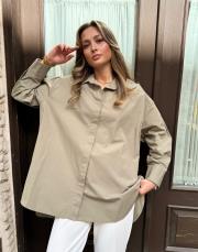 oversize gömlek soft yeşil