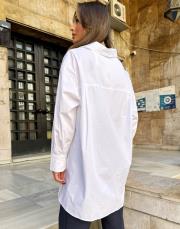 oversize gömlek beyaz 4