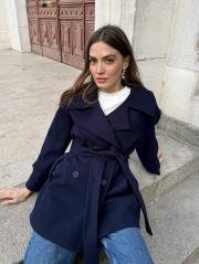 kaşe kaban lacivert