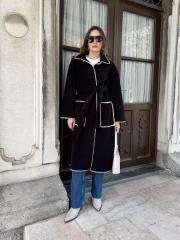 uzun kaşe kap siyah 2