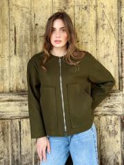 kısa kaşe ceket haki