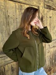 kısa kaşe ceket haki 4