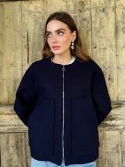 kısa kaşe ceket lacivert 3