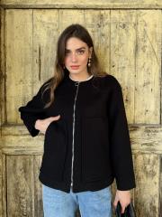 kısa kaşe ceket siyah 2