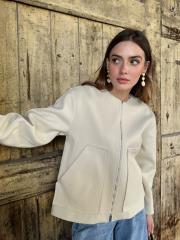 kısa kaşe ceket bej